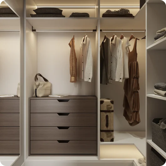 Storage and wardrobe